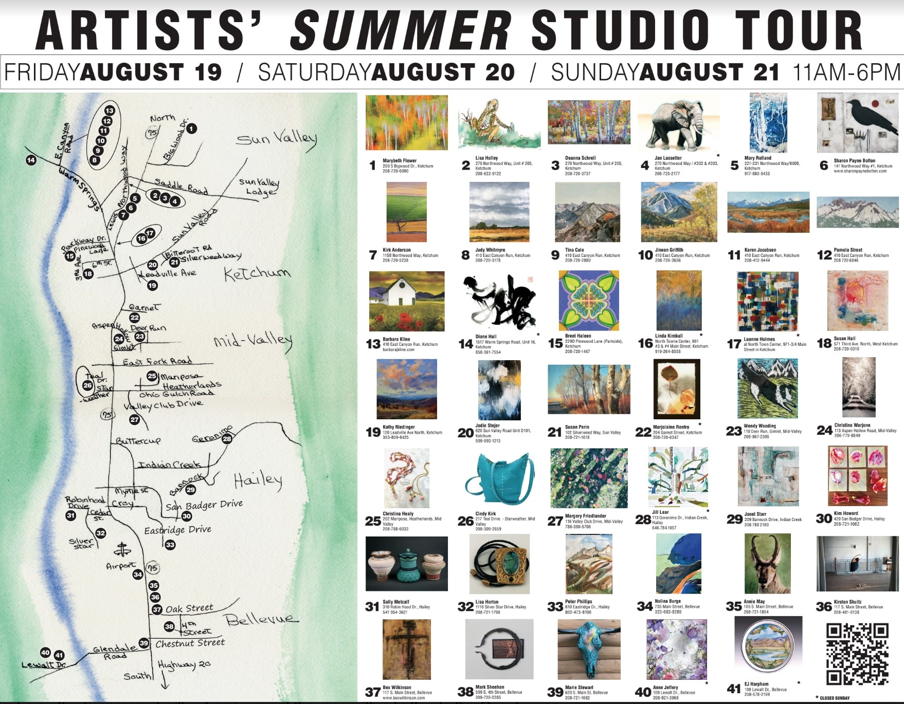 Locations – Artist Studio Tour